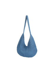 Crochet Floral Slouch Shoulder Hobo Bag