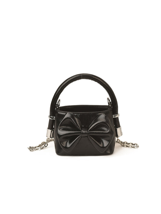 Oversized Bow Mini Top Handle Bag