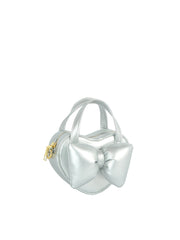 Heart-Shaped Bow Mini Top Handle Bag