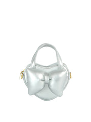 Heart-Shaped Bow Mini Top Handle Bag