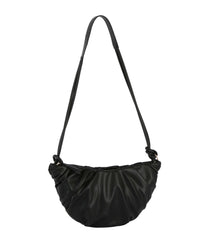 Pleated knotted shoulder bag