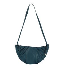 Pleated knotted shoulder bag