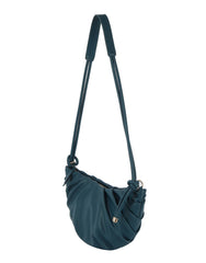 Pleated knotted shoulder bag