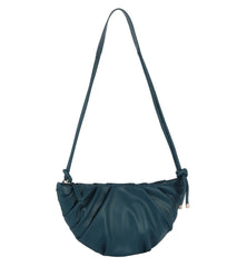 Pleated knotted shoulder bag