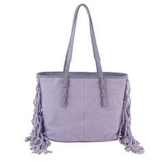 Corve texture fringe tote