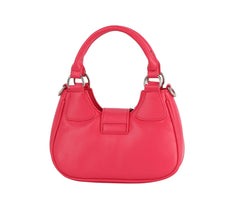 Buckle front flap satchel