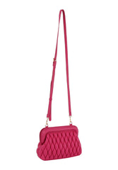 Framed quilted puffy crossbody