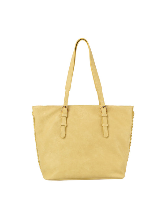 Braided side detail everyday tote bag