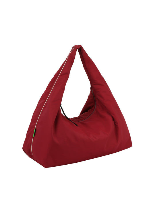 Padded Pyramid Hobo Bag