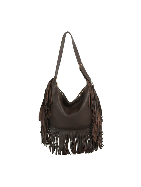 Fringe Flow Hobo Bag