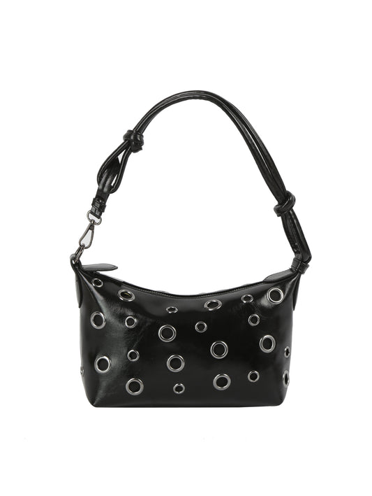 Grommet Knot Handle Mini Shoulder Bag