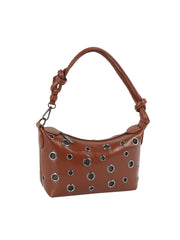 Grommet Knot Handle Mini Shoulder Bag
