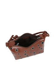 Grommet Knot Handle Mini Shoulder Bag