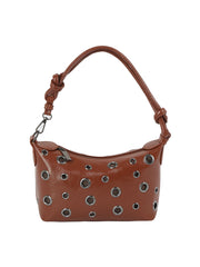 Grommet Knot Handle Mini Shoulder Bag