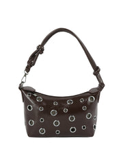 Grommet Knot Handle Mini Shoulder Bag
