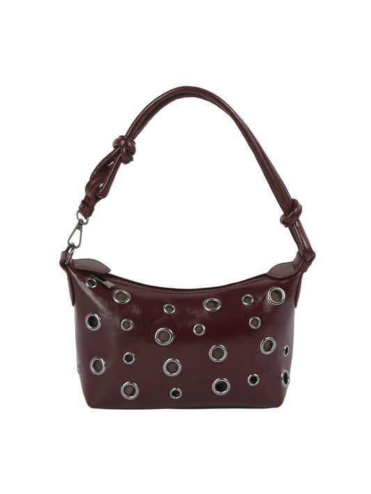 Grommet Knot Handle Mini Shoulder Bag