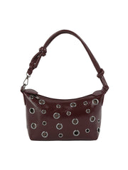 Grommet Knot Handle Mini Shoulder Bag