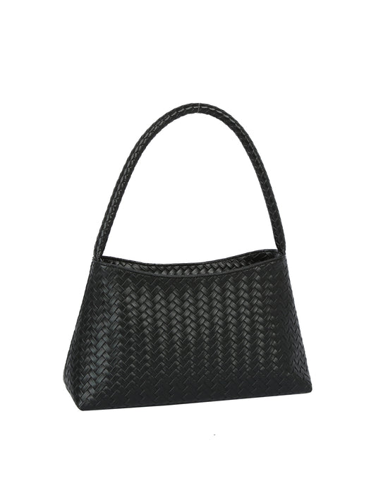 Woven Single Handle Shoulder Handbag