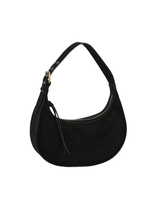 Adjustable Buckle Strap Crescent Shoulder Bag