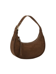 Adjustable Buckle Strap Crescent Shoulder Bag