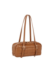 Quilted Barrel Shoulder Bag