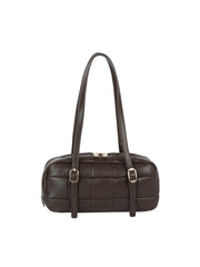 Quilted Barrel Shoulder Bag