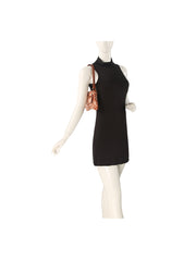Hair-On Deer Print Baguette Shoulder Bag with Horsebit Accent  Alternative