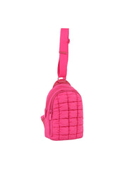 Quilted design cute daily sling bag