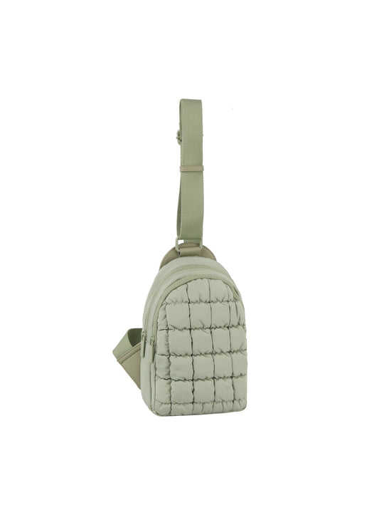 Quilted design cute daily sling bag