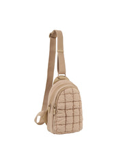 Quilted design cute daily sling bag