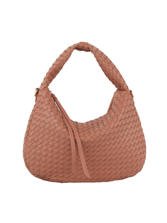 Gorgeous woven hobo shoulder handbag