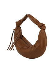 Knotted Crescent Shoulder Bag