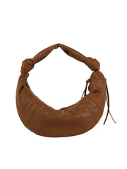 Knotted Crescent Shoulder Bag