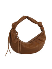 Knotted Crescent Shoulder Bag