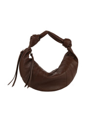 Knotted Crescent Shoulder Bag