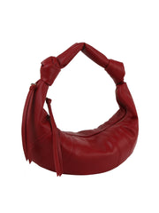 Knotted Crescent Shoulder Bag