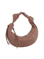 Knotted Crescent Shoulder Bag