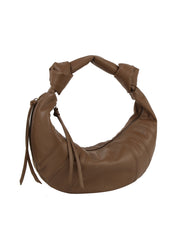 Knotted Crescent Shoulder Bag