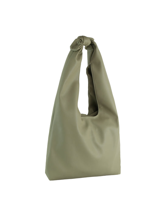 Knotted Handle Slouch Tote