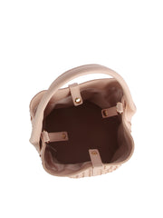 Woven Loop Handle Bucket Bag