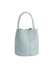 Woven Loop Handle Bucket Bag