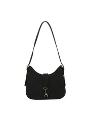 Front Strap Soft Hobo Shoulder Bag