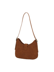 Front Strap Soft Hobo Shoulder Bag