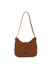 Front Strap Soft Hobo Shoulder Bag