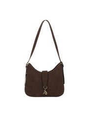 Front Strap Soft Hobo Shoulder Bag