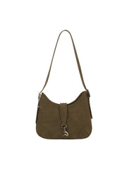 Front Strap Soft Hobo Shoulder Bag
