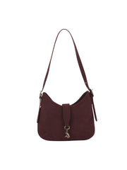 Front Strap Soft Hobo Shoulder Bag