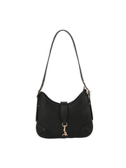 Classic Clip-Front Crescent Shoulder Bag