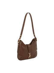 Classic Clip-Front Crescent Shoulder Bag