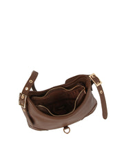 Classic Clip-Front Crescent Shoulder Bag